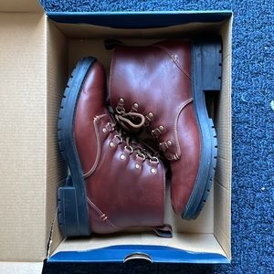 Cole Haan Women's Briana Grand Lace-up Hiker-Style Boot Size 8.5